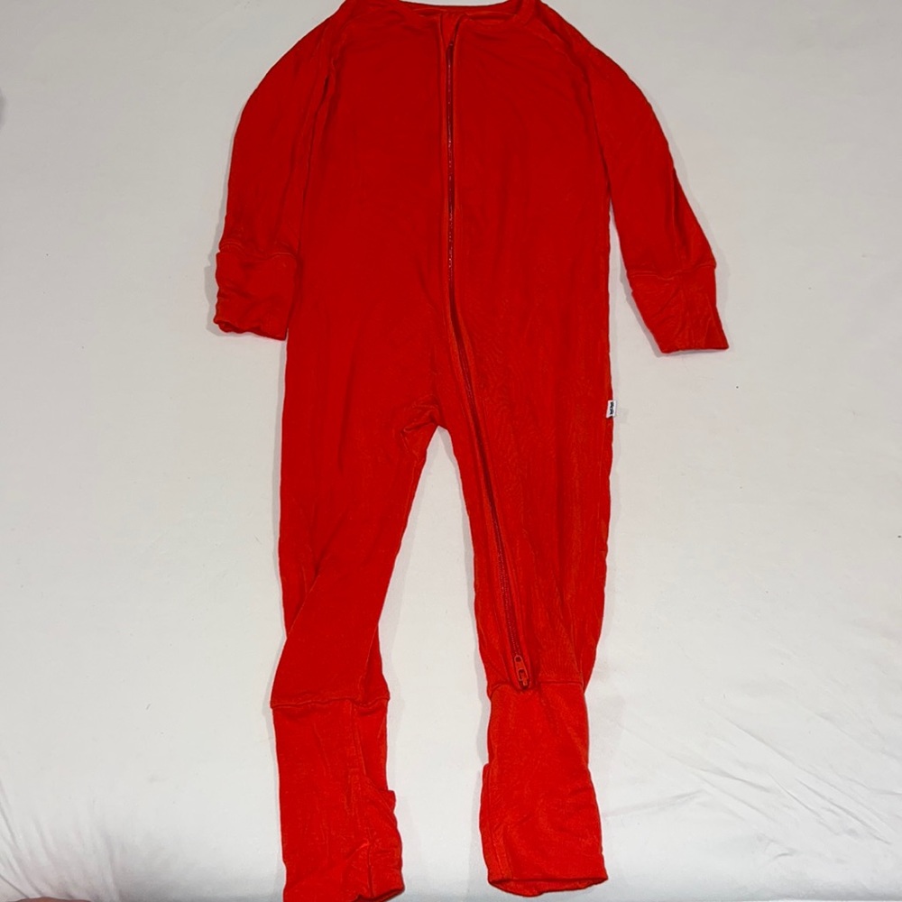 Little sleepies zippy RED 12-18 mo